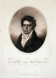 Ludwig van Beethoven inciso da Blasius Hofel, 1814