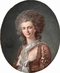 Luis-Roland Trinquesse Ritratto di donna a figura intera 1780