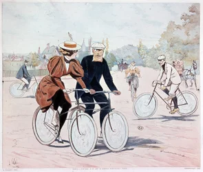 Tandem - disegno di L. Vallet