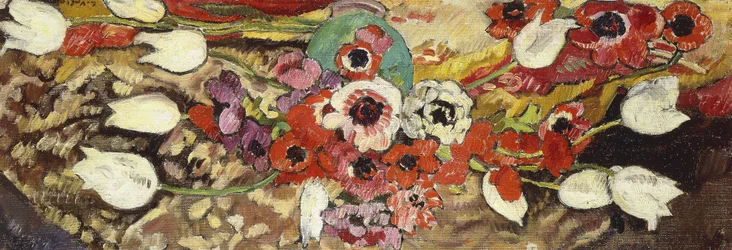Anemoni e tulipani bianchi