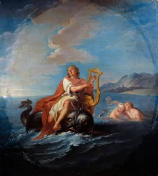 Arione che suona la lira