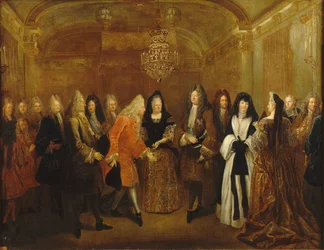 Luigi XIV riceve il Principe Augusto, il futuro Re di Polonia e Elettore di Sassonia, ca. 1714