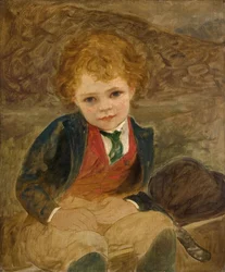 Studio di un ragazzo seduto in una carriola, 1890