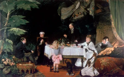 Il Pranzo nella Serra, 1877