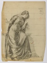Senza titolo (Figura femminile drappeggiata)
