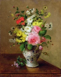 Natura Morta con Fiori in un Vaso, c.1866
