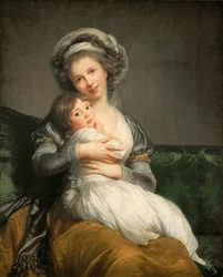 Autoritratto con sua figlia Julie, 1786