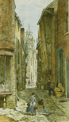 Figure in Harp Lane, Ludlow