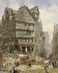 La High Street dal West Bow, Edimburgo