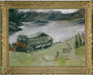 Paesaggio sul Walchensee (olio su tela)