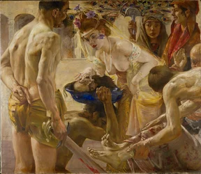 Salomè e la testa di San Giovanni Battista (dipinto su tela)