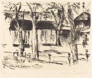 Bahnhof Tiergarten Corte con alberi