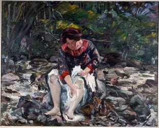 Ragazza nel ruscello, 1913