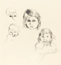 Teste di bambini, 1914