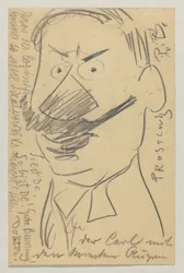 Lovis Corinth a Carl Strathmann: Cartolina, timbro postale 21 febbraio 1904