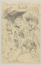 Lovis Corinth a Carl Strathmann: Cartolina, timbro postale 23 settembre 1905