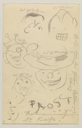 Lovis Corinth a Carl Strathmann: Cartolina, timbro postale 27 marzo 1905