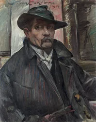 Autoritratto con cappello e cappotto
