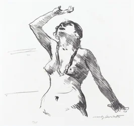 Nudo femminile che si difende, 1913