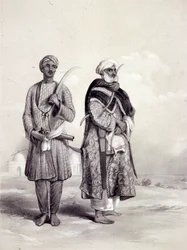 Un Zemindar e un Puthan, 1844
