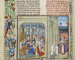 Incoronazione di Carlo V di Francia il 19 maggio 1364, ca. 1470-1475.