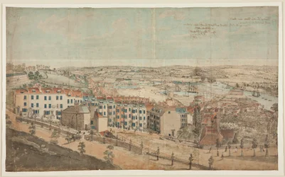 Schizzo preparatorio per Vista di Granby Hill, Clifton, da ovest