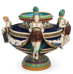 Grande giardiniera in maiolica Minton, c.1870