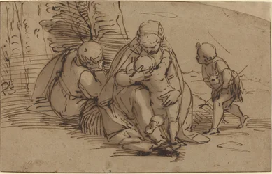 Sacra Famiglia con il giovane San Giovanni