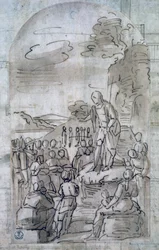 San Giovanni Battista che predica, di Luca Cambiaso