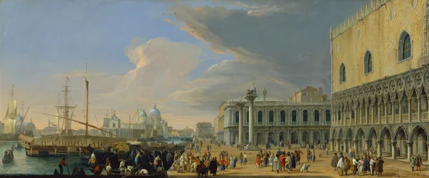 Il Molo, Venezia, vista verso ovest, ca. 1709.