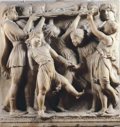 Bambini e cherubini che danzano, cantano e giocano (dettaglio)