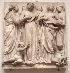 Angeli cantanti, rilievo della Cantoria, ca. 1432-38