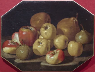 Natura morta con mele e pere