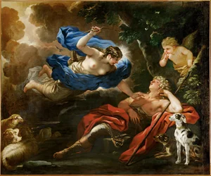 Diana ed Endimione (dipinto su tela)
