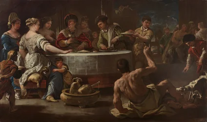 Il ricco e Lazzaro, 1680