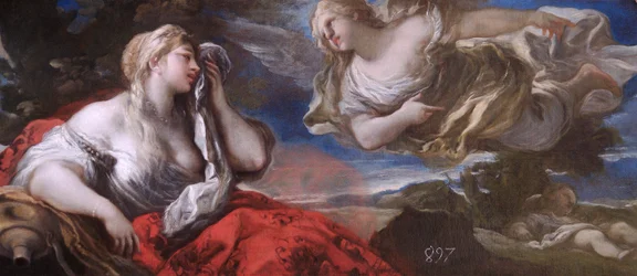 Agar e Ismaele nel deserto c.1696