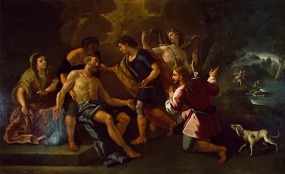 Dipinto di Luca Giordano conservato nel Municipio di Alvito, Lazio, Italia
