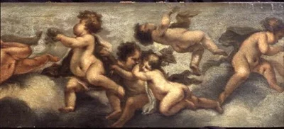 Putti che giocano (dettaglio)