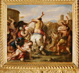 Il ratto delle Sabine (olio su rame)