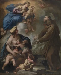La Vergine e il Bambino che appaiono a San Francesco d