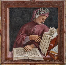 Dante che legge le sue opere