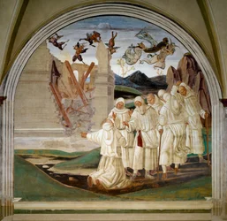Vita di San Benedetto: Come Dio punisce Fiorenzo (affresco)