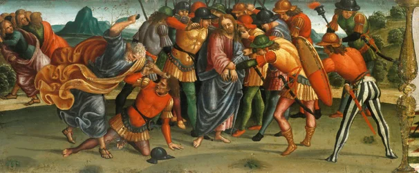 La cattura di Cristo. Compianto sul Cristo morto, pannello della predella, 1502