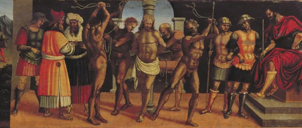 La Flagellazione, (dettaglio della predella)