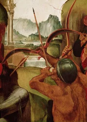 Il Martirio di San Sebastiano, dettaglio di un arciere (dettaglio)