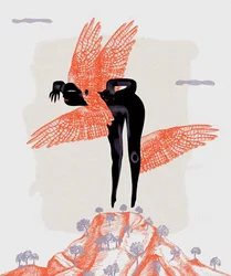 Figura mistica alata
