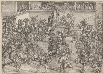 Il torneo con Sansone e il leone