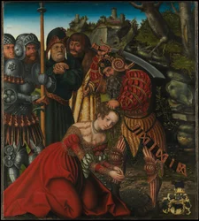 Tedesco: Das Martyrium der Heiligen Barbara Il martirio di Santa Barbara