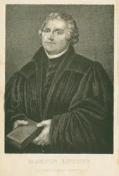 Martin Lutero, litografia di James Weber (c.1824-86), c.1850
