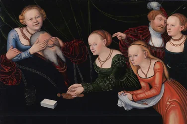 Vecchio ingannato dalle cortigiane, ca 1537